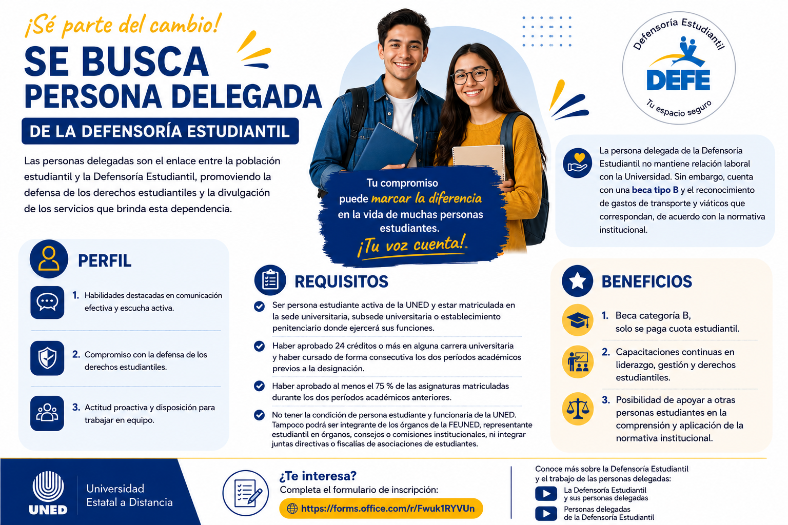 Se busca persona delegada