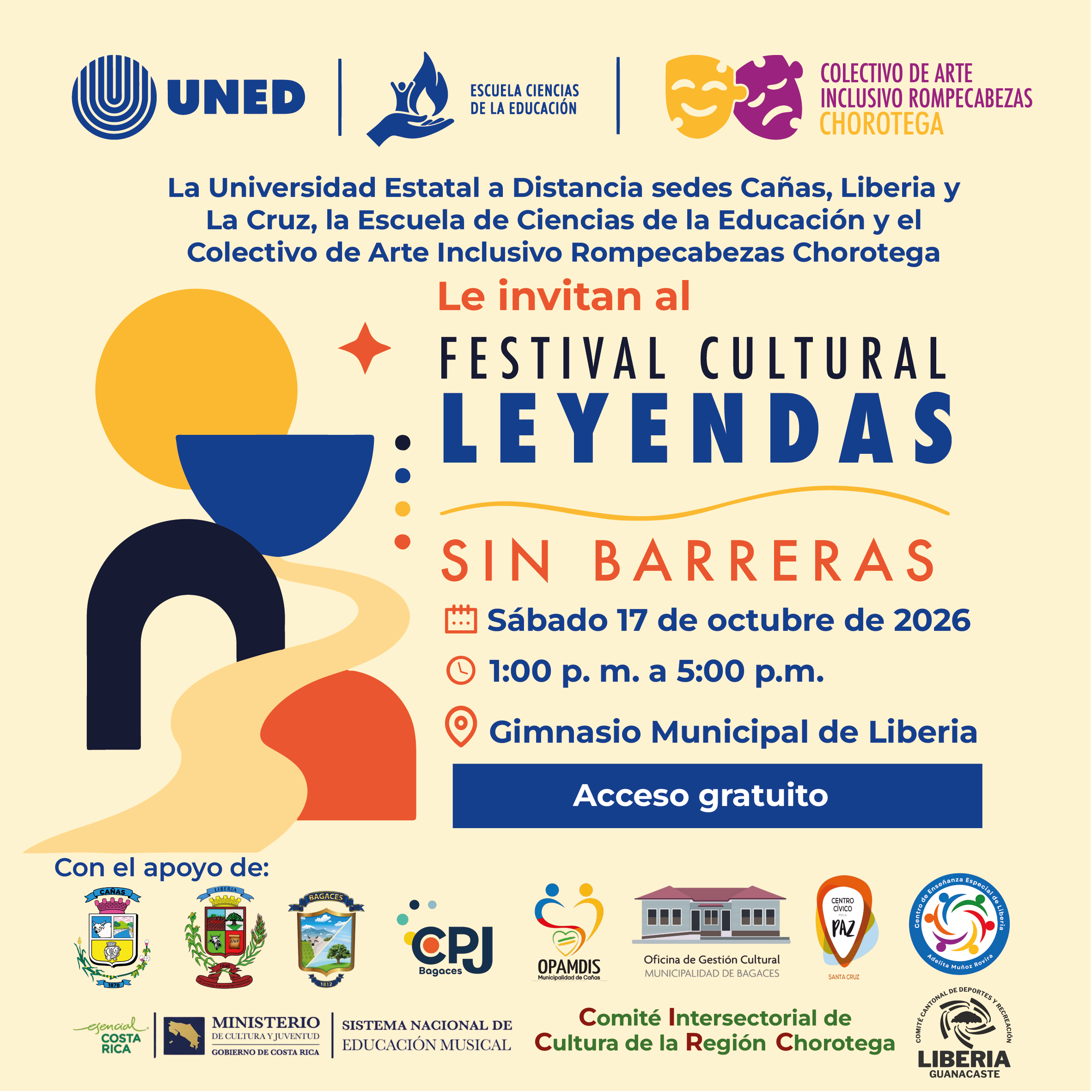 1 Afiche Festival Cultural Leyendas sin Barreras Afiche general
