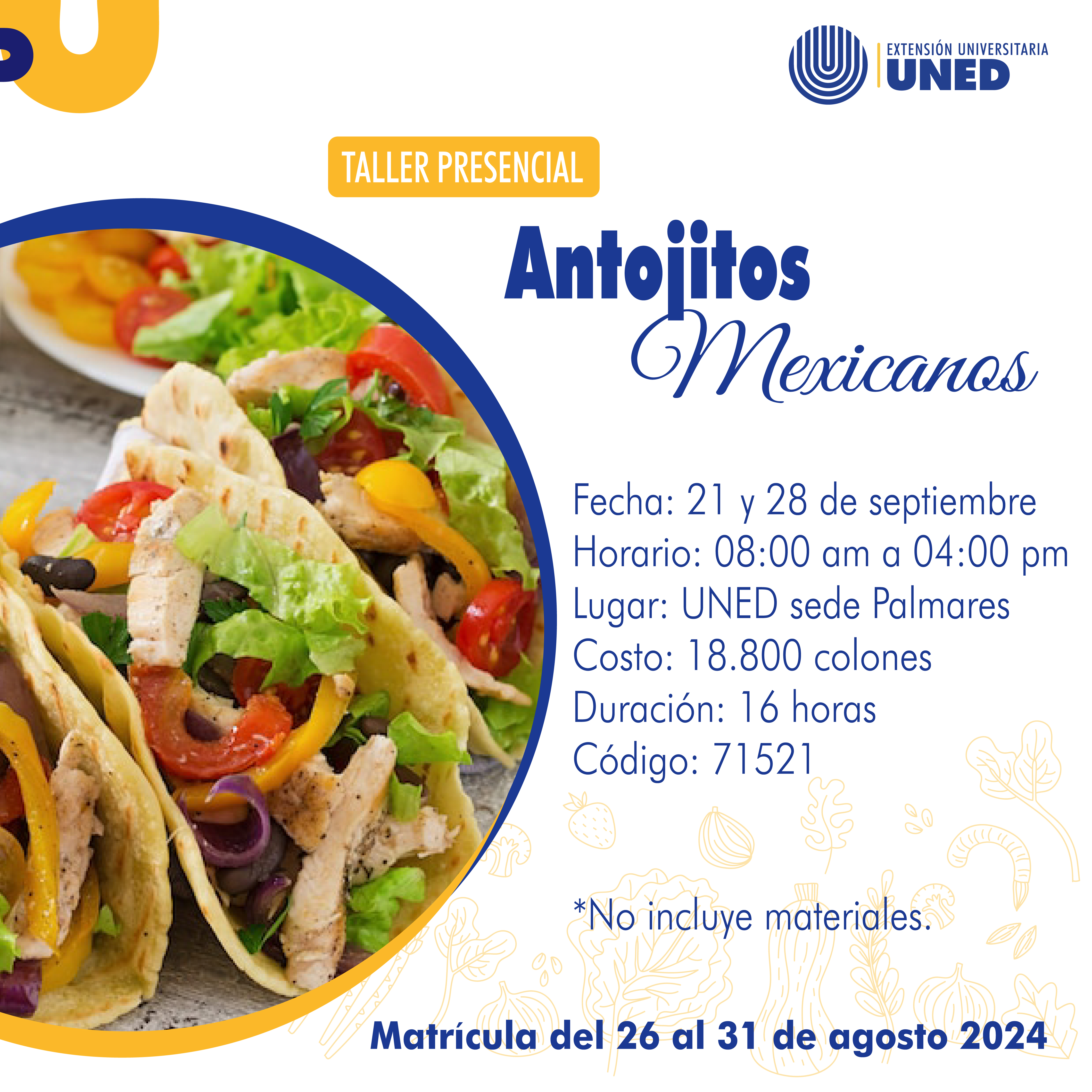 65 Taller Antojitos Mexicanos