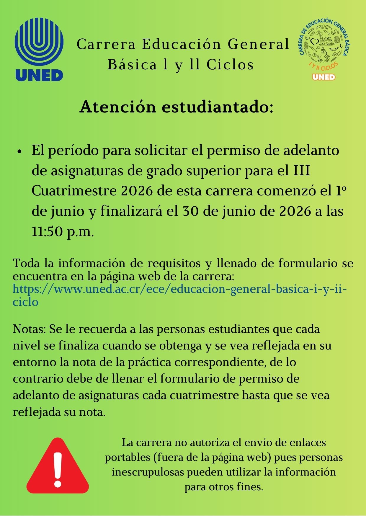 Periodo Permiso de adelanto