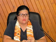 Sra. Susana Saborío, Jefe Oficina de Registro 