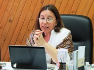 Ilse Gutiérrez, Coordinadora de la Comisión CPDA, que analizó el tema