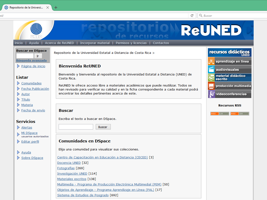 ReUNED es el primer repositorio creado en la institución.