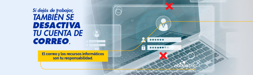 Banner Si dejás de trabajar o estudiar también se desactiva tu cuenta de correo