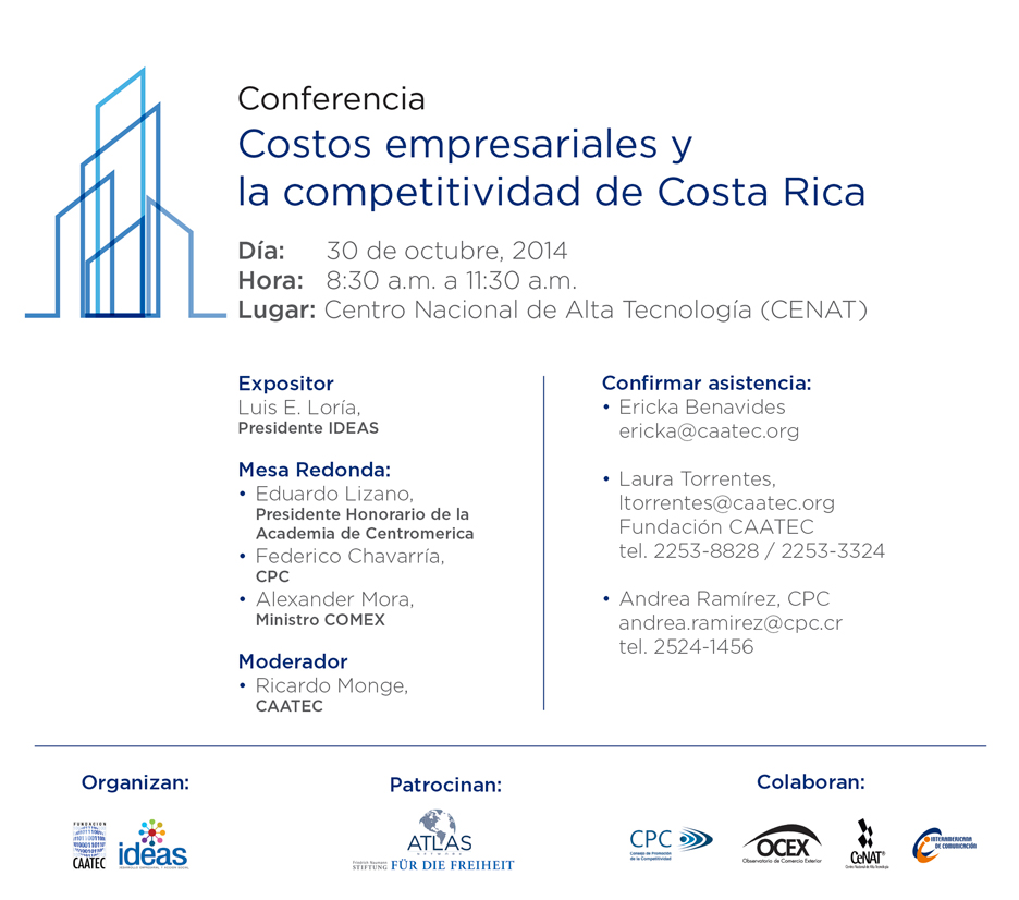 INVITACION Costos Empresariales y la Competitividad de Costa Rica b
