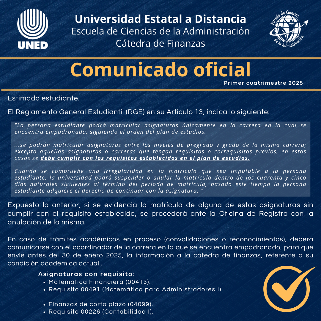 Comunicado oficial